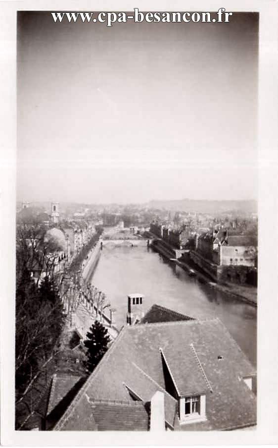 BESANÇON - Quai Veil Picard pris depuis la cité universitaire - 13 mars 1932